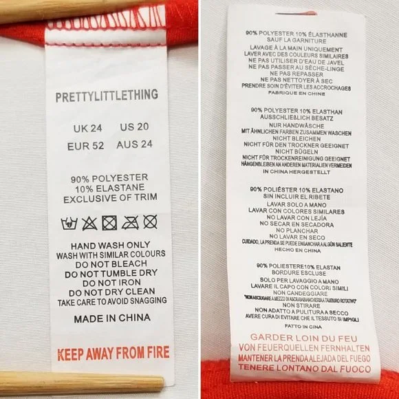 PRETTY LITTLE THING Tassel Hem Bodycon Dress 5436E1M - Picture 11 of 16